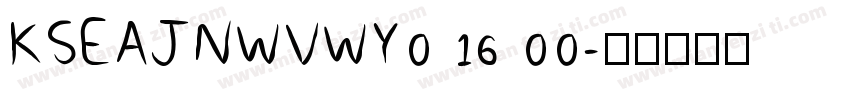 KSEAJNWVWY0 16 00字体转换